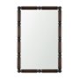 71573 - Lenora Heritage Spool Frame Wall Mirror | Dark Brown Wood