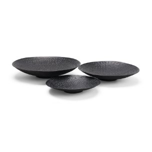 Patera Hammered Iron Metal Decorative Bowls (Set of 3)