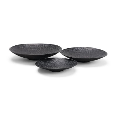 71586 - Patera Hammered Iron Metal Decorative Bowls (Set of 3)