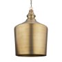 71590 - Keller Tall Antiqued Brass Metal 1-Light Pendant