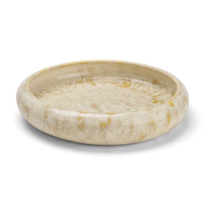 71613 - Ophelia Cream and Beige Glazed Terracotta Decorative Bowl