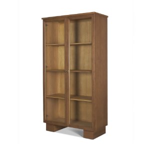 Winsford Two-Tone Oak Display Cabinet w/ Glass Doors