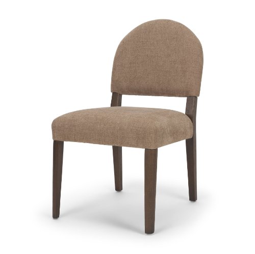 71725 - Martie Stonewashed Latte Fabric w/ Dark Brown Wood Legs Dining Chair