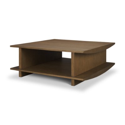 71743 - Boden 42" Square Wood Coffee Table w/ Open Shelf
