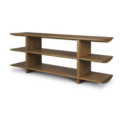 71744 - Boden 74" Wood Console Table w/ Open Shelves