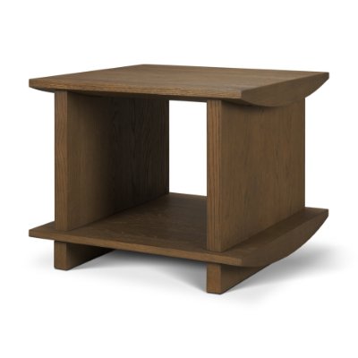 71745 - Boden Wood Side Table w/ Open Shelves