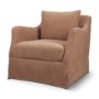 71781 - Ellington Slipcovered Slope Arm Accent Chair | 3 Seater | Sienna Fabric