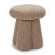71783 - Oona Upholstered Ottoman | Stonewashed Latte Fabric | 3 Legs