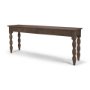71720 - Angeline Spool Turned Console Table | Dark Brown Wood | 2 Drawers