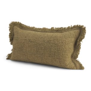 Kambal 14x26 Dark Olive Cotton Decorative Pillow Cover