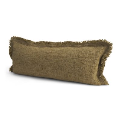 71538 - Kambal 14x36 Dark Olive Cotton Decorative Pillow Cover