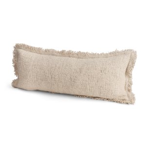 Kambal 14x36 Light Beige Cotton Decorative Pillow Cover
