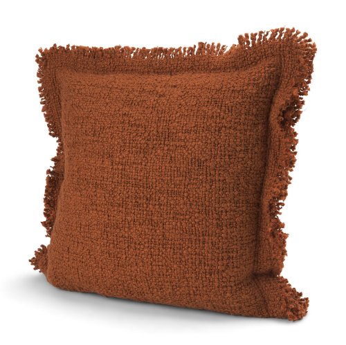 71555 - Kambal 20x20 Copper Rust Cotton Decorative Pillow Cover