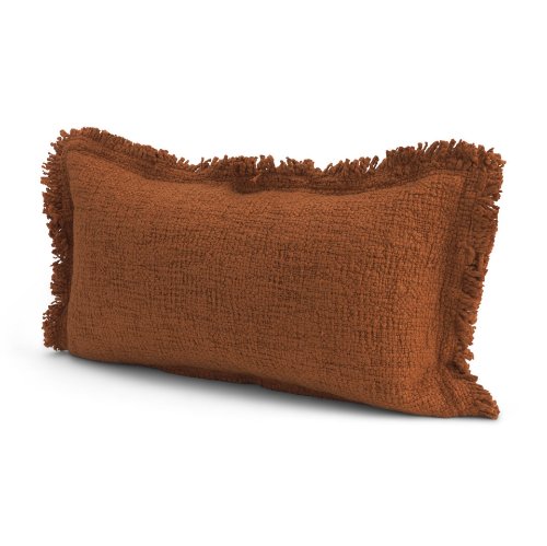 71556 - Kambal 14x26 Copper Rust Cotton Decorative Pillow Cover