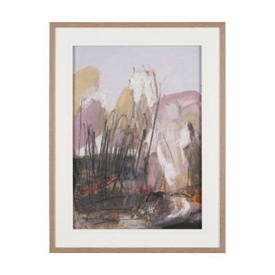16270 - Abstract Autumn 2 by Mercana Studio Hand-Embellished Textured Framed Artwork Matted under Glass