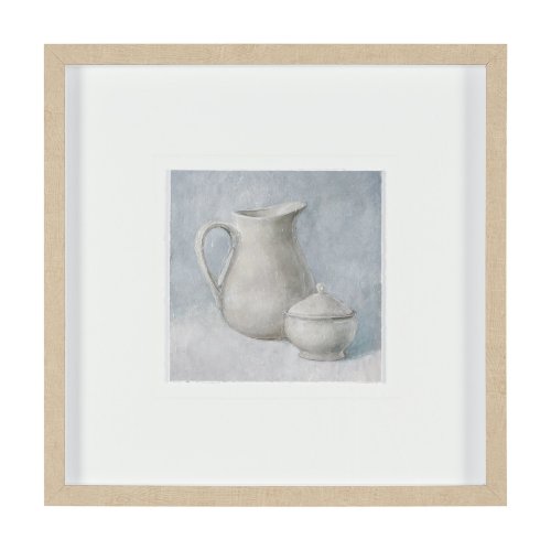 16302 - Studies in White and Ash: Study I by Mercana Studio Textured Framed Artwork Matted under Glass