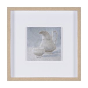 Studies in White and Ash: Study II by Mercana Studio Textured Framed Artwork Matted under Glass