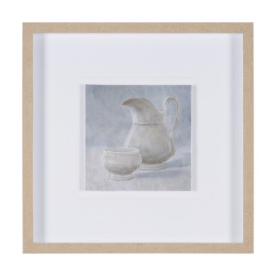 16303 - Studies in White and Ash: Study II by Mercana Studio Textured Framed Artwork Matted under Glass