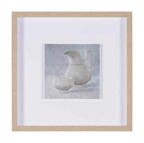 16303 - Studies in White and Ash: Study II by Mercana Studio Textured Framed Artwork Matted under Glass