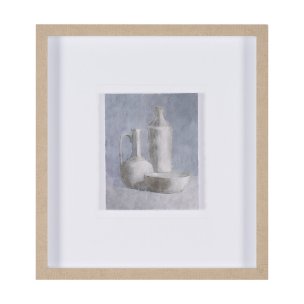 Studies in White and Ash: Study IV by Mercana Studio Textured Framed Artwork Matted under Glass