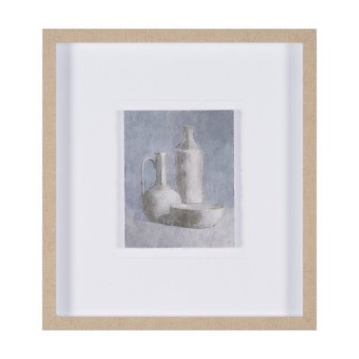 16305 - Studies in White and Ash: Study IV by Mercana Studio Textured Framed Artwork Matted under Glass