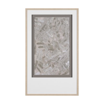 16309 - Soft Geometry I by Mercana Studio Hand-Embellished Textured Framed Artwork Matted under Glass