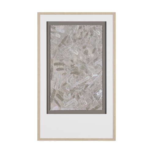 16309 - Soft Geometry I by Mercana Studio Hand-Embellished Textured Framed Artwork Matted under Glass