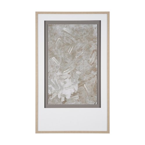 16310 - Soft Geometry II by Mercana Studio Hand-Embellished Textured Framed Artwork Matted under Glass