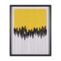 16320 - Black Reeds Yellow Abstract by Cats And Dogs Hand-Embellish Textured Framed Artwork Matt under Glass