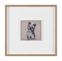16324 - White Scottie by Mercana Studio Hand-Embellished Framed Artwork Matted under Glass