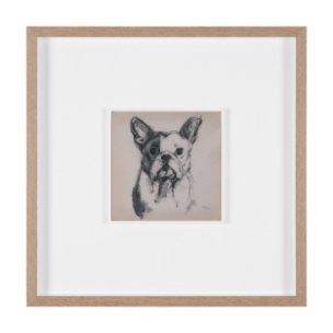 Frenchton by Mercana Studio Hand-Embellished Framed Artwork Matted under Glass
