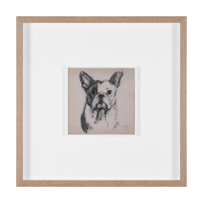 16328 - Frenchton by Mercana Studio Hand-Embellished Framed Artwork Matted under Glass