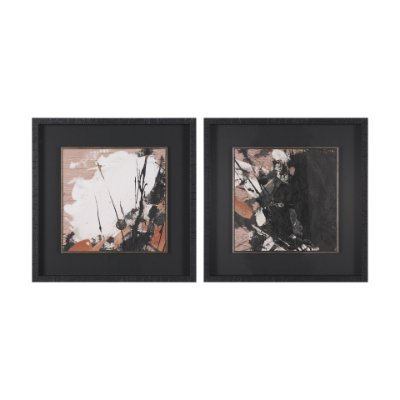 16339 - Tones of Sienna I (Set 2) by Mercana Studio Hand-Embellished Framed Artwork Matted under Glass