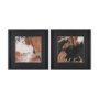 16340 - Tones of Sienna II (Set of 2) by Mercana Studio Hand-Embellished Framed Artwork Matted under Glass