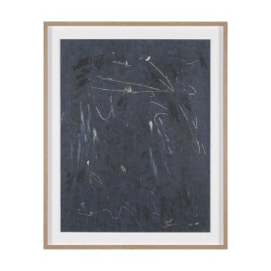 Mental Crossfire III by Mercana Studio Hand-Embellished Textured Framed Artwork Matted under Glass