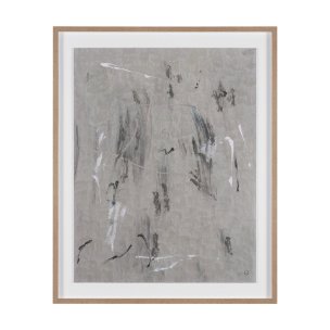 Mental Crossfire IV by Mercana Studio Hand-Embellished Textured Framed Artwork Matted under Glass