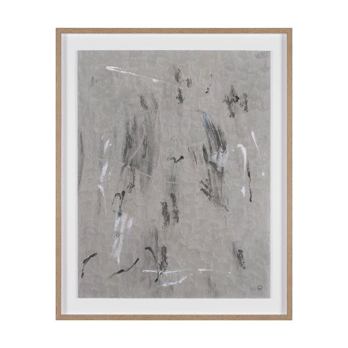 16359 - Mental Crossfire IV by Mercana Studio Hand-Embellished Textured Framed Artwork Matted under Glass