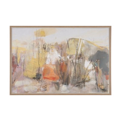102840-FL - Abstract Autumn 1 by Mercana Studio Hand-Embellished Textured Framed Canvas Artwork