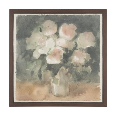 102847-FL - Blush by Mercana Studio Hand-Embellished Textured Framed Canvas Artwork