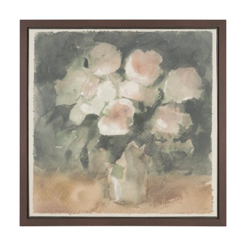 102847-FL - Blush by Mercana Studio Hand-Embellished Textured Framed Canvas Artwork