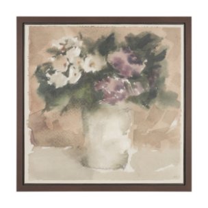 Violet by Mercana Studio Hand-Embellished Textured Framed Canvas Artwork