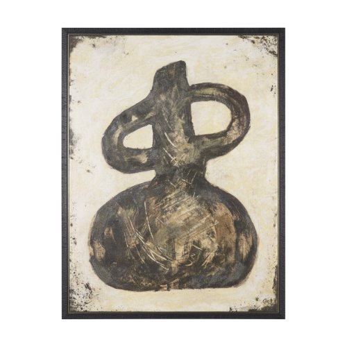 102849-FL - Held in Earth I by Mercana Studio Hand-Embellished Textured Framed Canvas Artwork