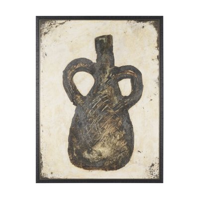 102850-FL - Held in Earth II by Mercana Studio Hand-Embellished Textured Framed Canvas Artwork