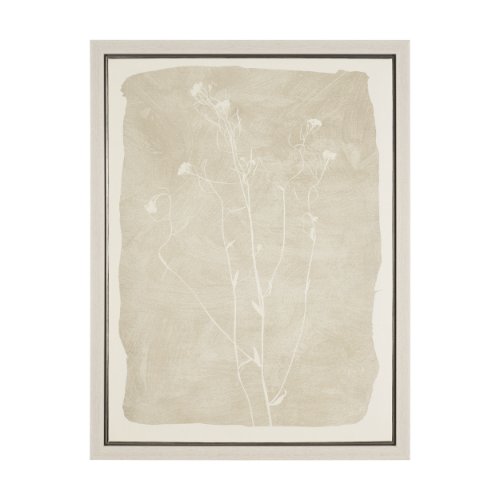 102852-FL - Field Study II: Bloom by Mercana Studio Hand-Embellished Textured Framed Canvas Artwork