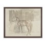 102855-FL - Figure Study: Equine Form II by Mercana Studio Hand-Embellished Textured Framed Canvas Artwork