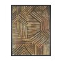 102859-FL - Bronze Geometry I by Mercana Studio Hand-Embellished Textured Framed Canvas Artwork