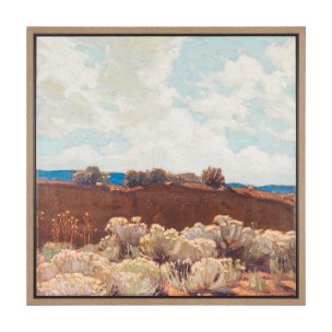 Landscape, Taos by Ernest Martin Hennings Hand-Embellished Textured Framed Canvas Artwork