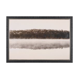 Calm Reflections by Mike Toy Hand-Embellished Textured Framed Canvas Photo Print