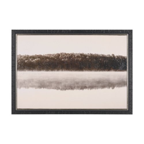 102865-FS - Calm Reflections by Mike Toy Hand-Embellished Textured Framed Canvas Photo Print