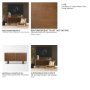 71374 - Wexlan Solid Wood w/ Leather Weave 4 Door Closed Sideboard